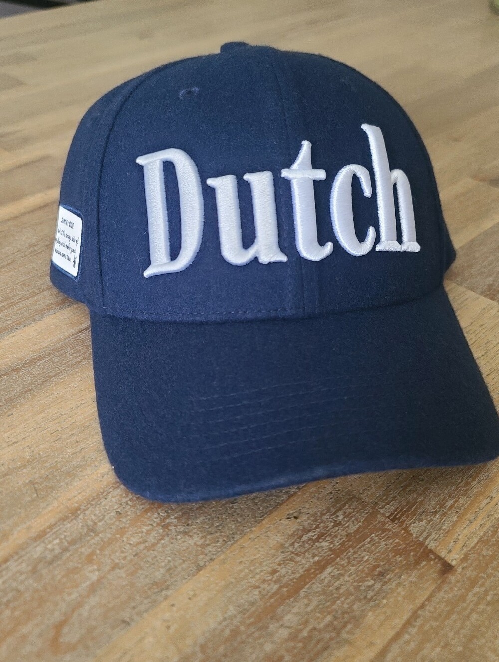 Dutch Bros Navy and Black Logo Baseball Cap